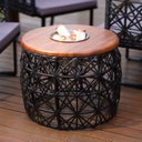 Ver imagem 5 de Conjunto Sofás com Mesa de Centro Paris Preto/Cinza