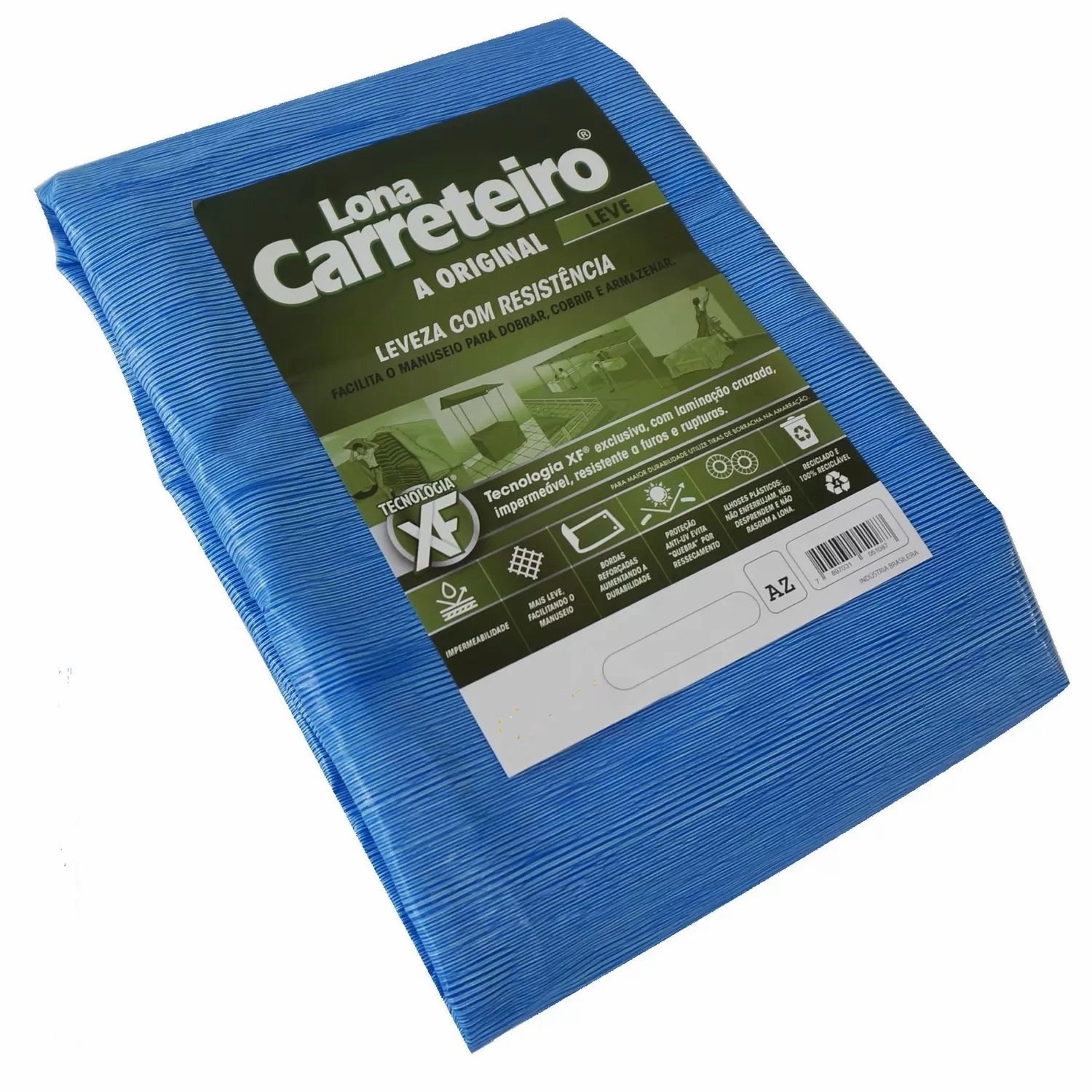 Lona Carreteiro Leve Azul 5MX3M - BOOMERA - 1