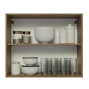 Ver imagem 5 de Armário de Cozinha Aéreo 80 cm 2 Portas Rustic Glamy Madesa
