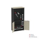 Ver imagem 6 de Armário Misto para Escritório 2 Portas com Prateleiras Linha PE40 AM1600PE40 Branco/Preto/Castanheir