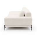 Ver imagem 5 de Sofá Arezzo 2 Lugares Pés Aço Preto 180cm Terminal Direito Boucle Off White - Sallar Home