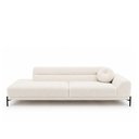 Ver imagem 1 de Sofá Arezzo 2 Lugares Pés Aço Preto 180cm Terminal Direito Boucle Off White - Sallar Home