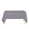 Toalha de Mesa Retangular em Tecido Jacquard Estampado Liso Cinza 1,40m X 2,10m - 2