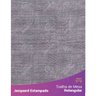 Toalha de Mesa Retangular em Tecido Jacquard Estampado Liso Cinza 1,40m X 2,10m - 1