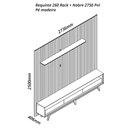 Ver imagem 3 de Painel e Rack Led Nobre 275 Requinte 260 Naturale Off White - Gelius