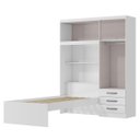 Ver imagem 5 de Roupeiro com Cama Lisboa 4 Portas - Branco/pink