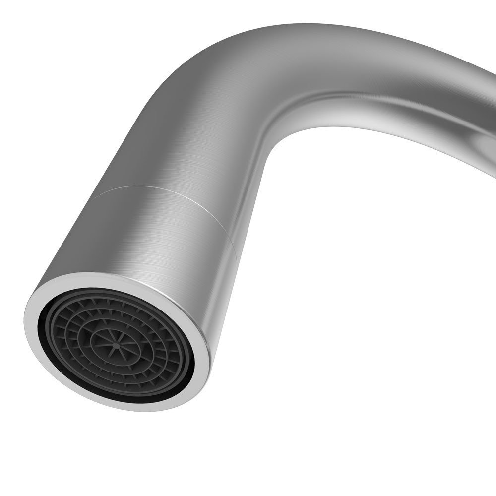 Torneira ARE-MC01 Monocomando Bica Fixa e Jato Lateral Inox - 4