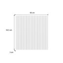 Ver imagem 3 de Painel Ripado Milla Branco Mdf 60cm Carraro