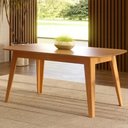 Ver imagem 1 de Mesa Jantar 180cm Cantos Arredondados 100% MDF Dalla Costa Cor:Carvalho Rosé