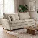 Ver imagem 1 de Sofá Living 3 Lugares Berlim 185cm Bouclê Confortável Moderno Braço Fino Sala Apartamento Recepção:B
