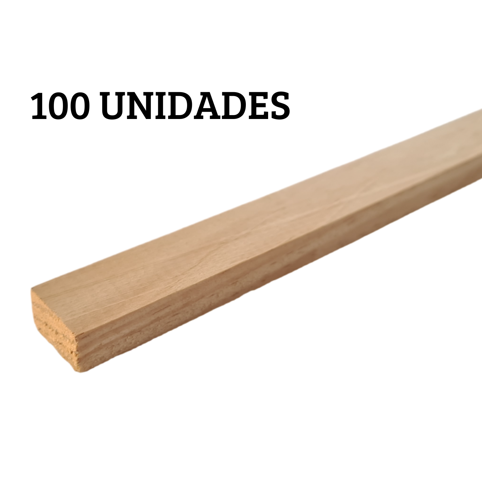 100 Ripas Sarrafos de Pinus 1x2x120cm Aplainado Artesanato - 2