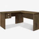Ver imagem 2 de Escrivaninha Mesa Escritório em L Thor 2 Gavetas 150cm Espresso Móveis Jequitiba Marrom