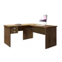 Ver imagem 5 de Escrivaninha Mesa Escritório em L 2 Gavetas 150x120cm Thor Espresso Móveis