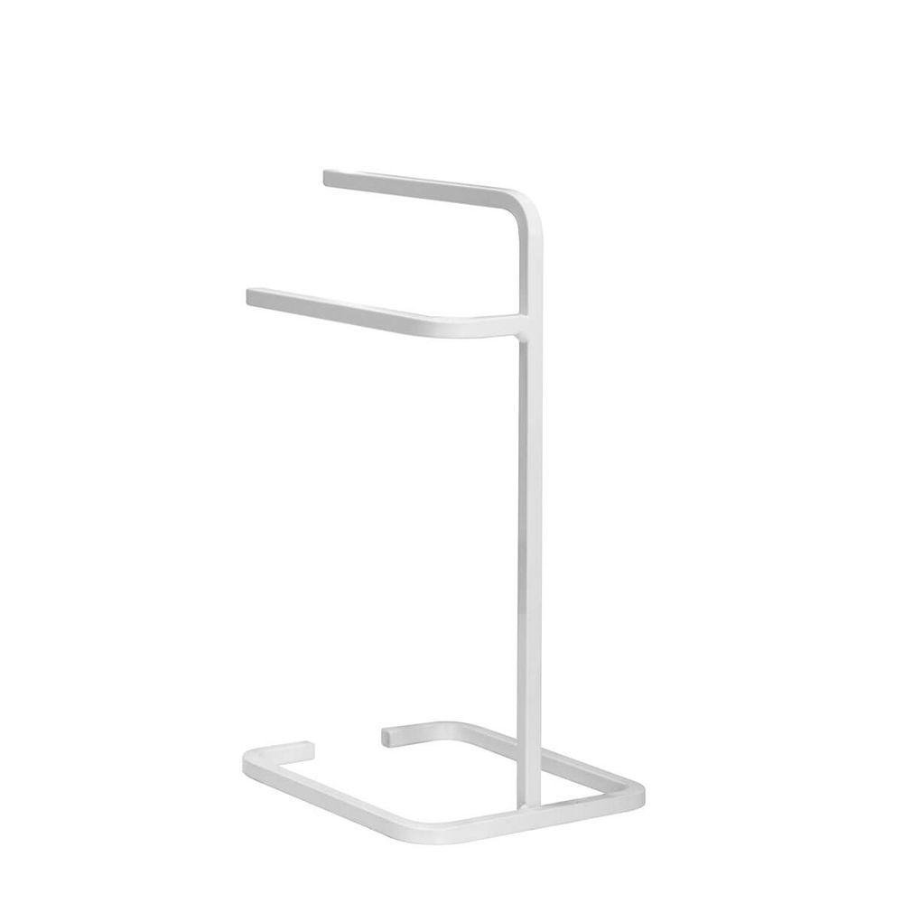 Suporte Porta Toalha Branco de Rosto Duplo para Bancada de Banheiro Lavabo - 4