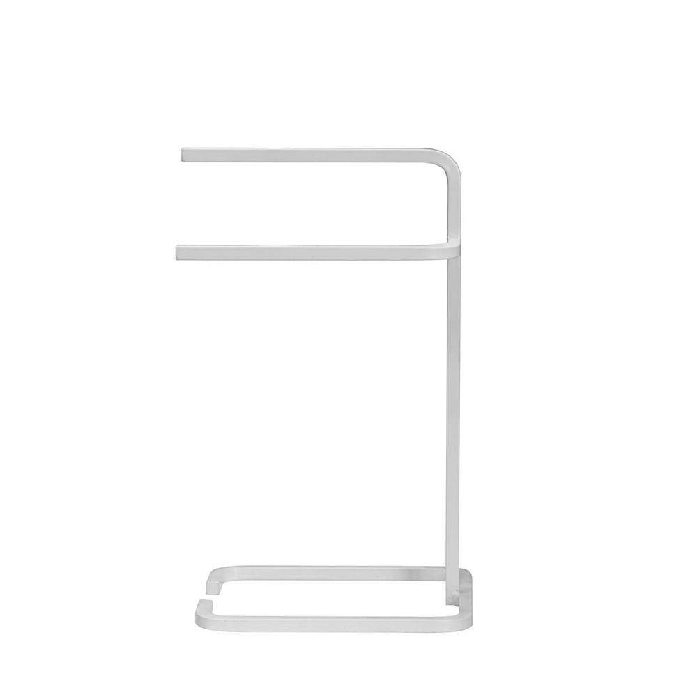 Suporte Porta Toalha Branco de Rosto Duplo para Bancada de Banheiro Lavabo - 3