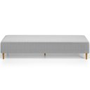 Ver imagem 3 de Puff Decorativo Sala de Estar Bali W01 Pés Palito 170x60cm Bouclê Cinza - Lyam Decor