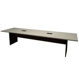 Mesa de Reunião Cs Pre 3,20m X 1,10m 2 Caixas de Tomadas F5  - 4