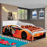 Cama Carro Infantil Unissex 150 Proteção Lateral Personagens:orange - 3