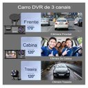 Ver imagem 4 de 3 Lentes de Câmera Dvr de Carro Dash de 3 Canais Hd 1080