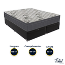 Ver imagem 3 de Cama Box Baú Bipartido Casal Preto e Colchão Airtech 100 D33 Ortobom
