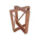 Ver imagem 6 de Base de Mesa X com Reforço - 70x70 em Madeira Maciça