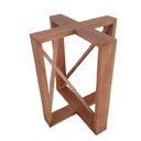 Ver imagem 4 de Base de Mesa X com Reforço - 70x70 em Madeira Maciça