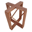 Ver imagem 2 de Base de Mesa X com Reforço - 70x70 em Madeira Maciça