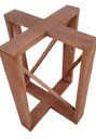 Ver imagem 2 de Base de Mesa X com Reforço - 70x70 em Madeira Maciça