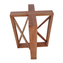 Ver imagem 3 de Base de Mesa X com Reforço - 70x70 em Madeira Maciça