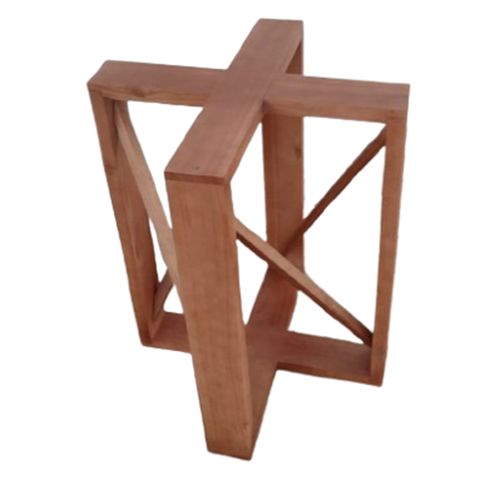 Base de Mesa X com Reforço - 70x70 em Madeira Maciça