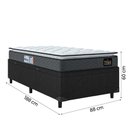 Ver imagem 5 de Cama Box Baú Solteiro Colchão Espuma D33 Pillow 88x188x60cm