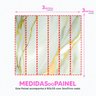 Papel de Parede Painel 3D Mármore Branco Dourado Revestimento Auto Colante Brilho Marmorizado laváve - 4