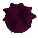 Ver imagem 2 de Puff Pétala Moderno Veludo Roxo