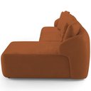 Ver imagem 7 de Sofá 3 Lugares com Chaise Direito Sala Living 248cm Arlo F04 Veludo Telha - Lyam Decor