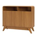 Ver imagem 2 de Buffet Aparador 95cm 3 Portas Orgânico Marlo Nature Z56 - Mpozenato