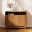 Ver imagem 1 de Buffet Aparador 95cm 3 Portas Orgânico Marlo Nature Z56 - Mpozenato