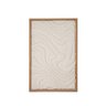 Quadro Decorativo Papel de Arroz Texturizado Formas B para Sala Vertical e Horizontal Branco 60x40cm - 1