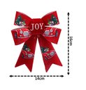Ver imagem 2 de Kit Laço Acetinado PVC Tecido Vermelho Natal Carros 16cm 12 Unidades - Magizi