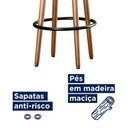 Ver imagem 5 de Kit 2 Banquetas Berlin 70cm Couríssimo Preto - Salaone