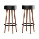 Ver imagem 1 de Kit 2 Banquetas Berlin 70cm Couríssimo Preto - Salaone