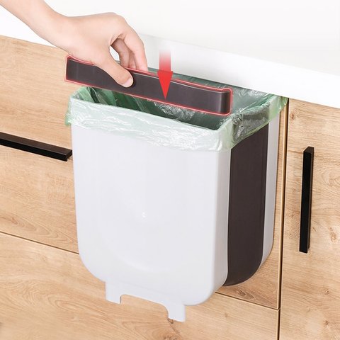 Lixeira Retrátil Dobrável Praticidade Organização e Limpeza