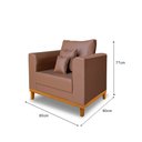 Ver imagem 2 de Poltrona Benny Corino Madeira Deccor