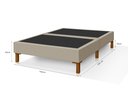 Ver imagem 2 de Base Box Madri Bipartido 138x188 Casal Bonan Móveis