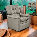 Ver imagem 1 de Poltrona do Papai Reclinável Imperador Couro Facto Bege Areia - Sofa Store
