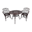 Ver imagem 1 de Conjunto Fundido para Jardim Varanda com Mesa + 2 Poltronas Viena