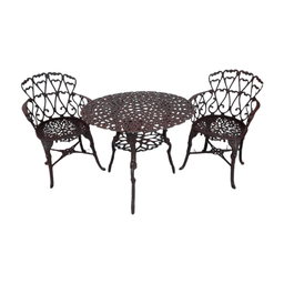 Conjunto Fundido para Jardim Varanda com Mesa + 2 Poltronas Viena - 1