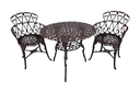 Ver imagem 1 de Conjunto Fundido para Jardim Varanda com Mesa + 2 Poltronas Viena