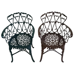 Conjunto Fundido para Jardim Varanda com Mesa + 2 Poltronas Viena - 5
