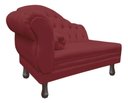 Ver imagem 3 de Recamier Divã Sofá 120cm Recepção Sala Larissa Suede:bordô/liso