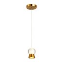 Ver imagem 1 de Pendente Luminária Lustre Bambini Bronze/Transparente LED 8W 3000k 320LM